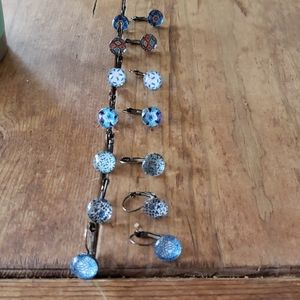 Fused glass earrings